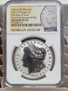 2023-S リバース プルーフ モーガン ドル NGC PF70 発行初日 シルバー FDI FDOI|WORLD RESOURCE【KING店】
