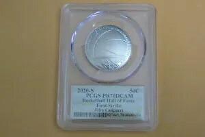 2020-S 米国バスケットボール殿堂 50C PCGS PR70 ファーストストライク ジョン カリパリ｜WORLD RESOURCE【KING店】