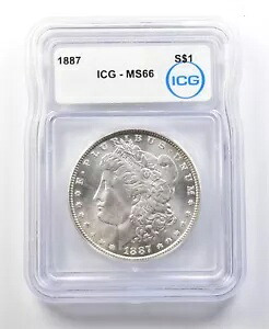 1887 モーガン シルバー ダラー MS66 ICG *0178|WORLD RESOURCE【KING店】