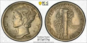 1926-S マーキュリー ダイム PCGS XF ディテール、スクラッチ｜WORLD RESOURCE【KING店】