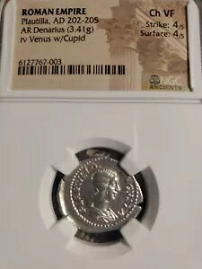PAULLIA TILLIA AR.DENARIUS NGC 高級古代ローマ帝国コイン。シルバーハイ|WORLD RESOURCE【KING店】