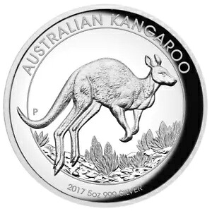 2017 パース造幣局 オーストラリア カンガルー ハイレリーフ 5 オンス 0.999 シルバー プルーフ｜WORLD RESOURCE【KING店】