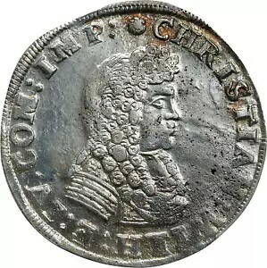 1676 シュヴァルツブルク=ゾンダースハウゼン クリスチャン・ヴィルヘルム 1 世とアントン・ギュンター 2 世 2/3 ターラー|WORLD RESOURCE【KING店】
