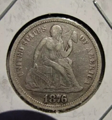 1876-CC タイプ 1 リバティ シーテッド ダイム 10C カーソンシティ ミント ソリッド コレクター コイン｜WORLD RESOURCE【KING店】