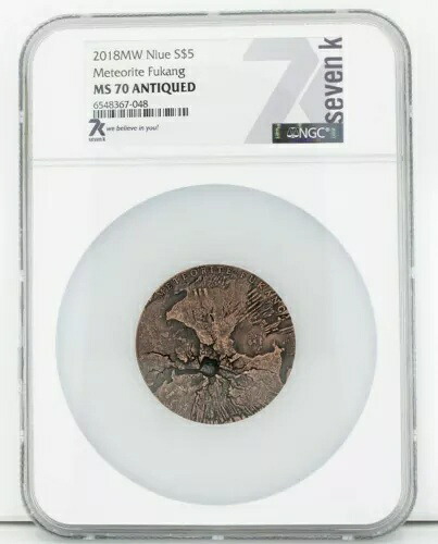 レア！ 2018 MW ニウエ S$5 隕石 Fukang MS 70 MS70 アンティーク NGC 本物の隕石｜WORLD RESOURCE【KING店】