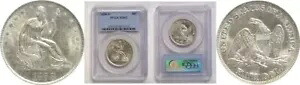 1858-O 50C シーテッド リバティ ハーフダラー PCGS MS-62｜WORLD RESOURCE【KING店】 401,940円