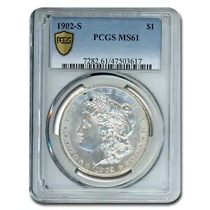 1902-S モルガン ドル MS-61 PCGS