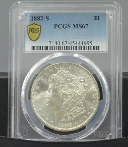 1882-S モーガン PCGS MS 67 - ゴールド シールド|WORLD RESOURCE【KING店】