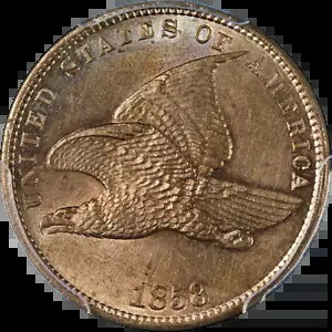 1858 フライング イーグル セント スモールレター PCGS MS62 極上のアイアピール ストロングストライク|WORLD RESOURCE【KING店】