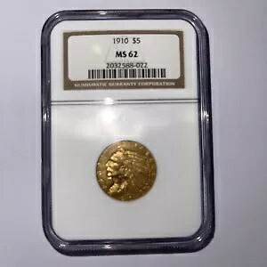 1910 ゴールド インディアン $5 NGC MS62 ???? 美しいコイン!｜WORLD RESOURCE【KING店】
