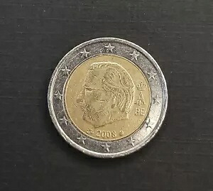 2 ユーロ硬貨 2008 ???? アルベール 2 世国王