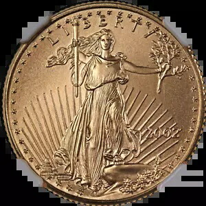 2002 ゴールド アメリカン イーグル $10 NGC MS70 ブラウン ラベル - 在庫