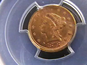 1878 P US ゴールド $2.50 リバティ ヘッド クォーター イーグル - PCGS MS62