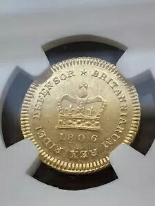 1806 ジョージ 3 世 ゴールド サード ギニア 1/3G - 良好なグレードの NGC AU58、NEF/EF。｜WORLD RESOURCE【KING店】