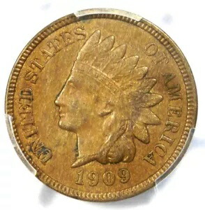 1909-S Indian Cent 1C - 認定 PCGS AU55 - レア キー デイト ペニー!