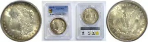 1921-D $1 モルガン ドル PCGS MS-66