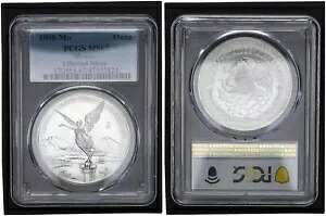 メキシコ リベルタード - 1 オンス シルバー 1998 Mo 勝利の女神 レア PCGS MS67 103752-|WORLD RESOURCE【KING店】