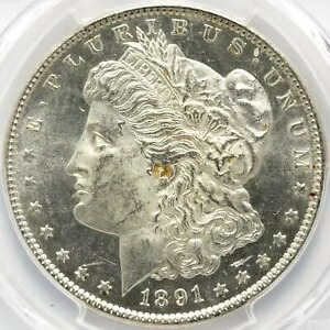 1891 (P) モルガン ドル PCGS MS-63 PL