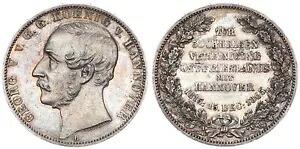 ハノーバー 1 ターラー 1865 B - ハノーファー 84654 との東フリジアの統一のために