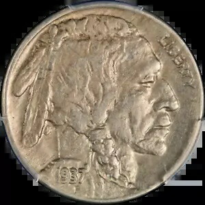 1937-D バッファロー ニッケル 3 脚 PCGS AU 詳細 素晴らしい目の魅力 強いストライク