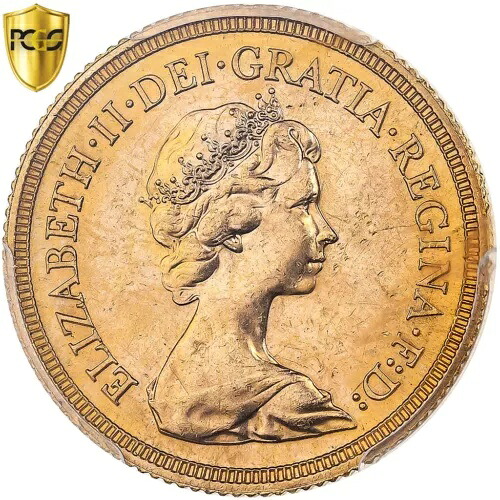 [#868598] イギリス、エリザベス 2 世、ソブリン、1974 年、ロンドン、ゴールド、PCGS、MS64｜WORLD RESOURCE【KING店】