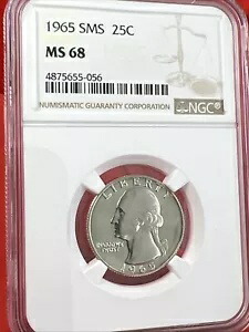 1965 SMS NGC MS68 ワシントン クォーター 25C スペシャル ミント セット 未流通