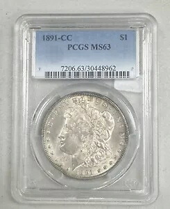 1891 CC モーガン シルバー ダラー PCGS MS63????ベターデイト カーソンシティ????|WORLD RESOURCE【KING店】