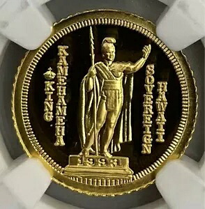 1993年 ハワイ カメハメハ大王 1/10オンス 金貨 ハワイアンミント NGC｜WORLD RESOURCE【KING店】
