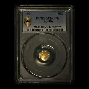 1881 カリフォルニア ゴールド 50C BG-956 PCGS MS63PL - BG-956 PL のみ PCGS 認定｜WORLD RESOURCE【KING店】