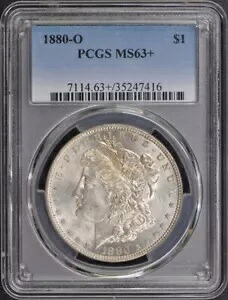 1880-O $1 モルガン ドル PCGS MS63+