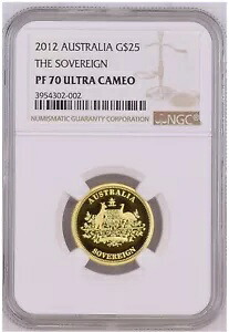 オーストラリア ゴールド プルーフ ソブリン 25$ NGC PF 70 。|WORLD RESOURCE【KING店】