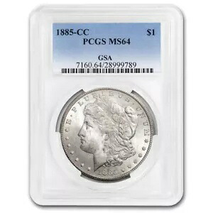 1885-CC モルガン ドル MS-64 PCGS (GSA)