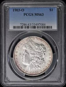1903-O $1 モルガン ドル PCGS MS63