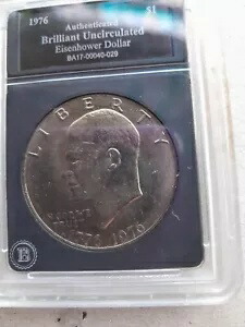 1776-1976 アイゼンハワー リバティ ベル ムーン シルバー 1 ドル 米国バイセンテニアル コイン