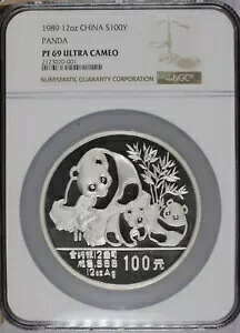 1989 シルバー パンダ 12 オンス100元 NGC PF69 ウルトラカメオ 393,525円