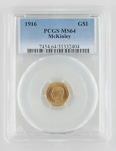 1916 マッキンリー ゴールド 1 ドル記念 MS-64 PCGS G$1 コイン KM-144｜WORLD RESOURCE【KING店】
