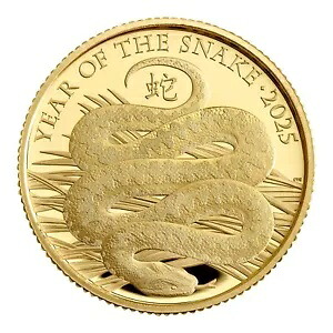 1/4オンス イギリス 金貨 ルナー - 蛇年 2025 プルーフ-｜WORLD RESOURCE【KING店】