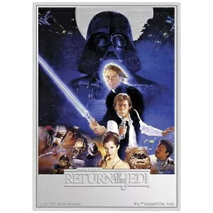 スター・ウォーズ? ポスター ジェダイの帰還? シルバー コイン (3rd) 2023 ニウエ 5 オンス PP-｜WORLD RESOURCE【KING店】