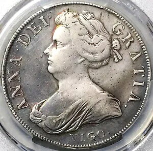 1703 PCGS VF アン ヴィゴ クラウン グレート ブリテン イングランド トレジャー コイン (24120801D)｜WORLD RESOURCE【KING店】 396,000円