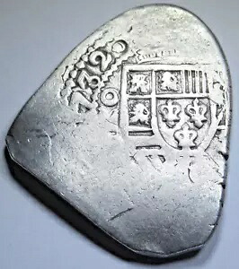1732 スペイン メキシコ シルバー 8 レアル 1700 年代 植民地時代の海賊の宝物コブ コイン｜WORLD RESOURCE【KING店】