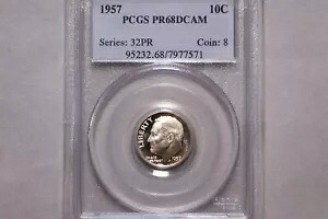 1957 ルーズベルト ダイム グレード PCGS PR68DCAM|WORLD RESOURCE【KING店】