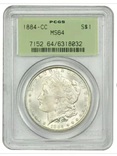 1884-CC モーガン シルバー ダラー PCGS MS-64 OGH Gen 3.0|WORLD RESOURCE【KING店】