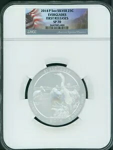 2014-P エバーグレイズ フロリダ NP ATB 5 オンスシルバー NGC SP70 初回リリース FR F.R.｜WORLD RESOURCE【KING店】 224,950円