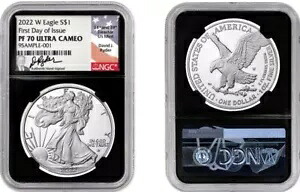 2022 W シルバー イーグル NGC PF70 DCAM 発行初日 デビッド ライダー|WORLD RESOURCE【KING店】
