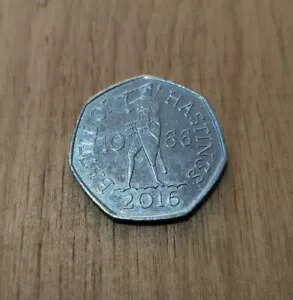 非常に珍しい 1066 ヘイスティングスの戦い 50 ペンス コイン、?63,000 相当のお買い得品