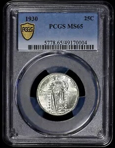 1930 スタンディング リバティ 25c クォーター PCGS MS 65｜WORLD RESOURCE【KING店】