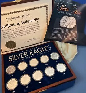 20 世紀最後のシルバー イーグル 未流通 10 個セット COA ペン先付き