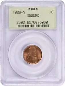 1929-S リンカーン セント MS65RD PCGS|WORLD RESOURCE【KING店】