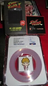 2021 フィジー カプコン ストリートファイター II シルバー 0.999 ケン 1 オンス シルバーコイン｜WORLD RESOURCE【KING店】