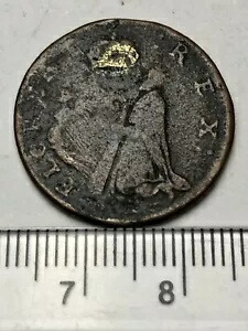 1674 アイルランド系アメリカ人のセント パトリックス ファージング、非常に良いグレード (D078)